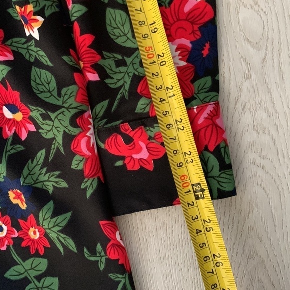 W118 by Walter Baker Floral MIDI Dress size 4 black red bohemian elegant - Picture 10 of 10